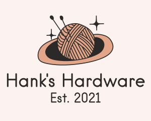 Hank - Planet Crochet Yarn logo design