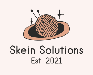 Skein - Planet Crochet Yarn logo design