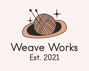 Loom - Planet Crochet Yarn logo design