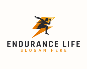 Endurance - Sprint Run Lightning logo design
