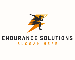 Endurance - Sprint Run Lightning logo design