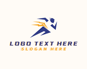 Training - Sports Athlete Running logo design