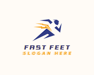 Running - Sports Athlete Running logo design