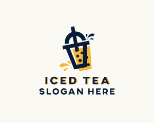 Boba Milk Tea Drink logo design