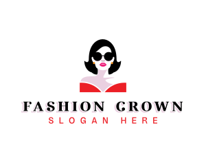 Beauty Fashion Girl logo design