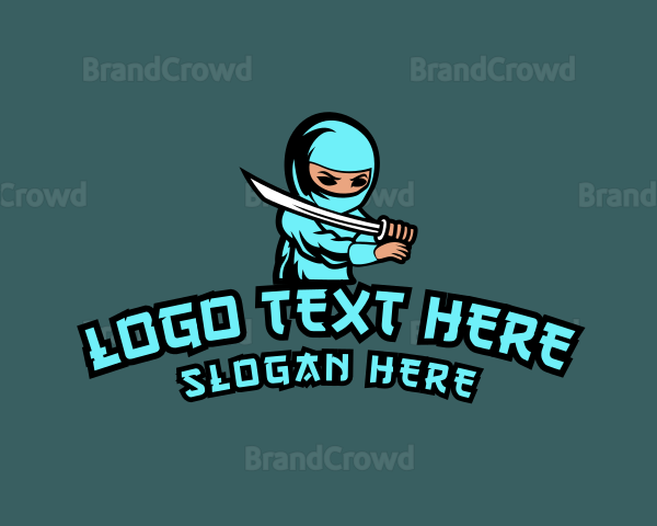 Ninja Sword Gamer Logo