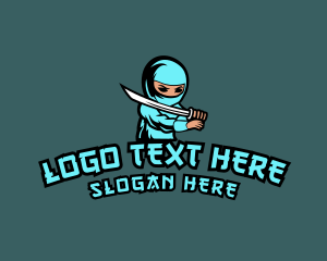 Hoodie - Ninja Sword Gamer logo design