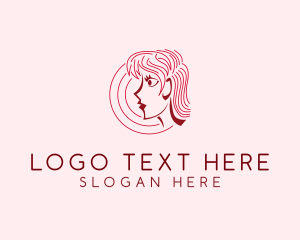 Person - Surprised Woman Beauty logo design
