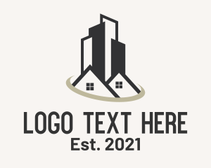 Condo - Home Building Realty logo design
