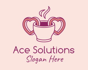 Hot Chocolate - Coffee Date Drink logo design
