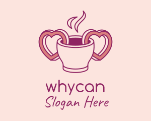 Heart - Coffee Date Drink logo design