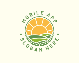 Sunny Agriculture Field Logo