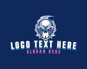 Scary - Skull Spooky Gaming logo design