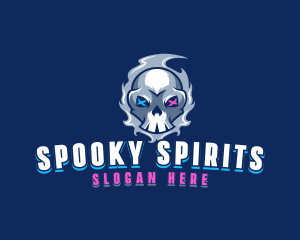 Skull Spooky Gaming logo design