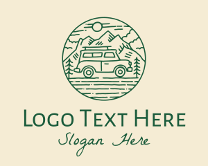 Forest - Off Road Vehicle Trip logo design