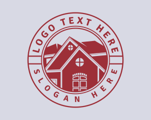 Exterior - House Realty Badge logo design