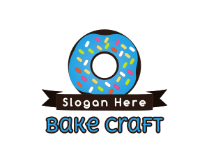 Sweet Donut Ribbon logo design