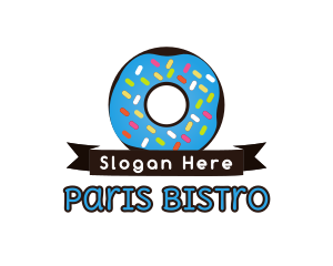 Sweet Donut Ribbon logo design