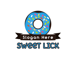 Sweet Donut Ribbon logo design