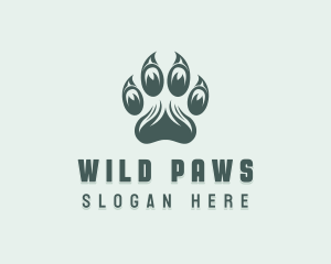 Wildlife Paw Vet logo design