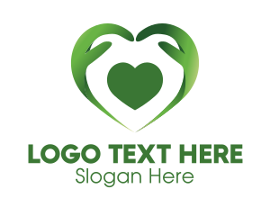 Medical Staff - Green Heart Caregiver logo design