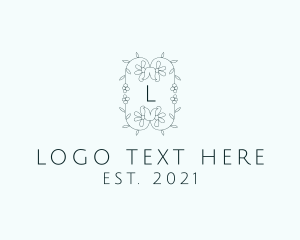 Event Styling - Leaf Floral Decoration logo design