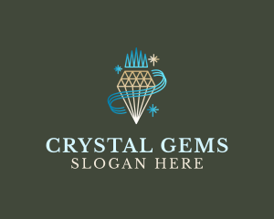 Diamond Jewelry Gem logo design