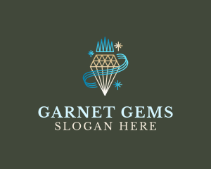 Diamond Jewelry Gem logo design