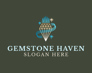 Diamond Jewelry Gem logo design