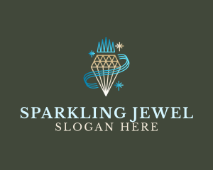 Diamond Jewelry Gem logo design