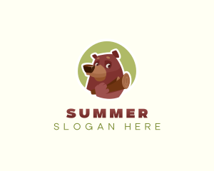 Bear Scout Camper logo design