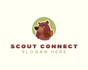 Bear Scout Camper logo design