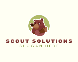 Bear Scout Camper logo design