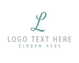 Initial - Elegant Cursive Event Planner logo design
