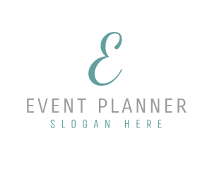 Elegant Cursive Event Planner Logo