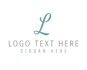 Salon - Elegant Cursive Event Planner logo design