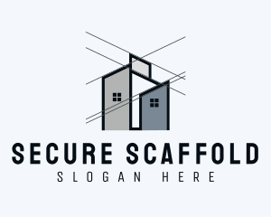 Scaffolding - Residential Apartment Planning logo design
