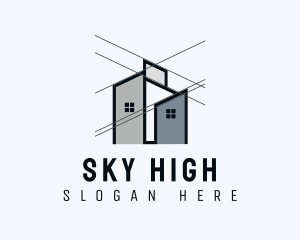 Scaffolding - Residential Apartment Planning logo design