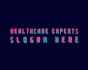 Neon Glitch Business logo design