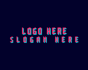 Networking - Neon Glitch Business logo design