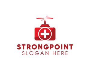 Drone - First Aid Kit Drone logo design