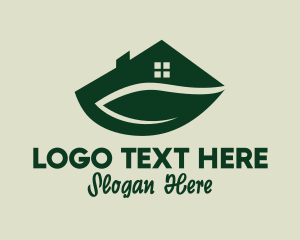 Real Estate Agent - Green Sustainable Housing logo design