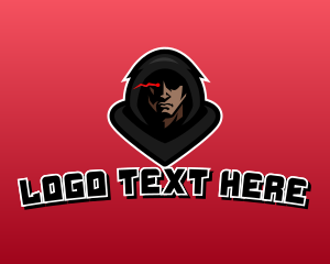 Futuristic - Hood Gaming Man logo design