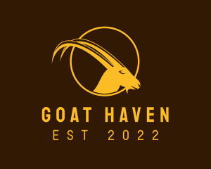 Golden Wild Goat  logo design