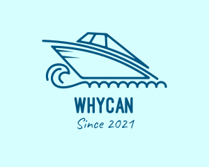 Cruise - Blue Speedboat Boat logo design