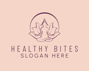 Wellness Meditation Petal logo design