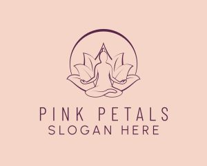 Wellness Meditation Petal logo design