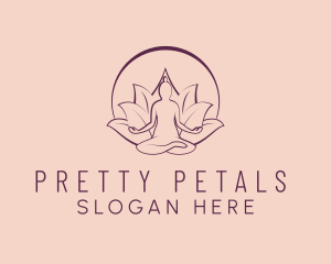 Wellness Meditation Petal logo design