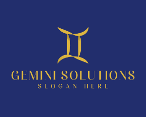 Gemini - Gemini Horoscope Letter I logo design