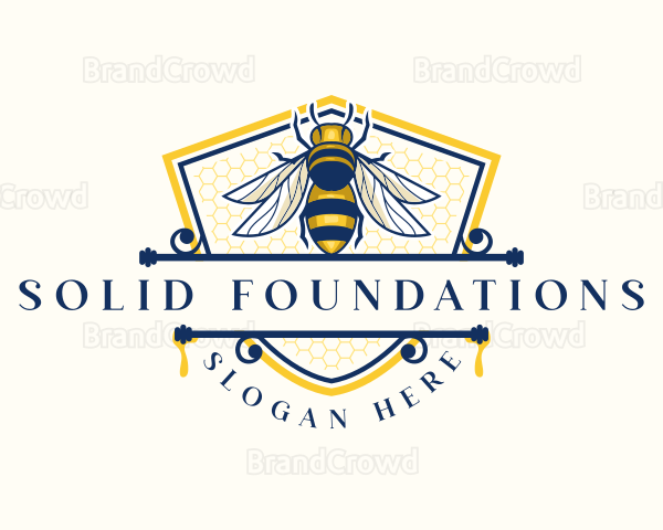 Honeybee Organic Farm Logo